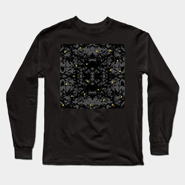 Nocturnal Polka Dots Long Sleeve T-Shirt by Tārā Design Studio